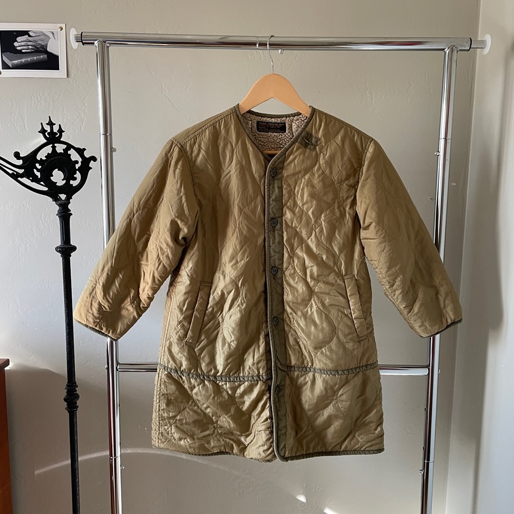 Vintage green coverall coat!